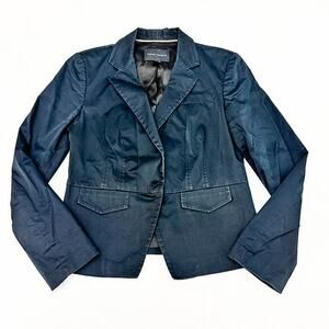Banana Republic Stretch Navy 1-Button Blazer Jacket Size 12